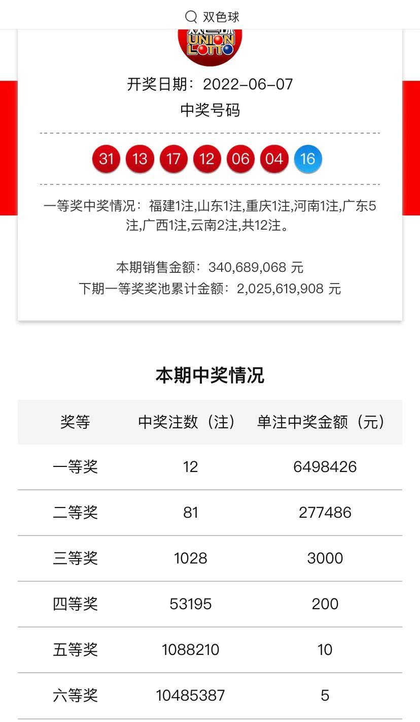 双色球